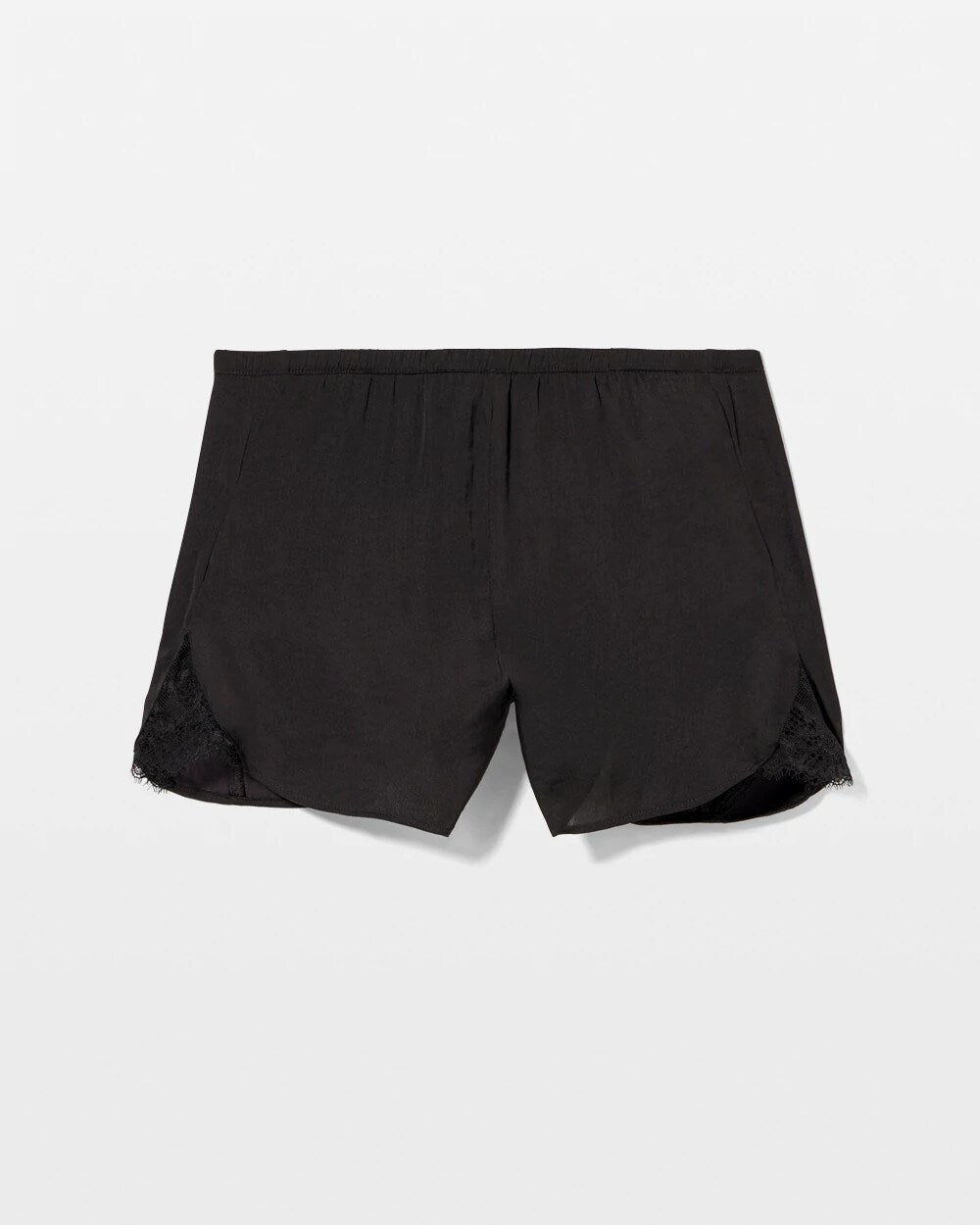 Soma / Lace Trim Pajama Short BLACK