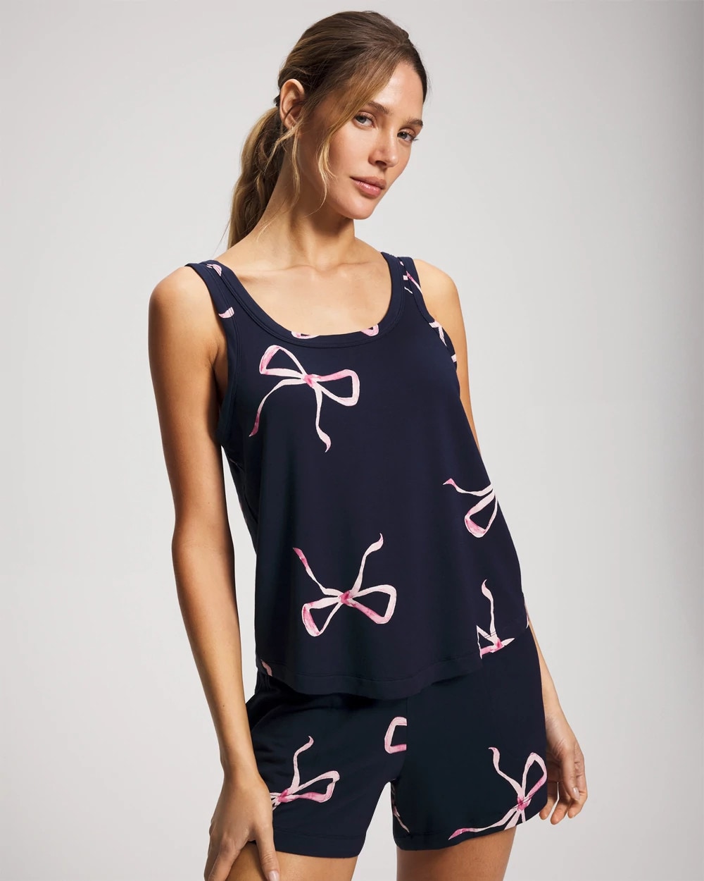 Soma / Pajama Tank BELOVED BOWS GRAND NAVY
