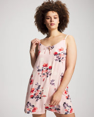 Soma / Tie Front Chemise FLORAL DREAMS PINK BLUSH