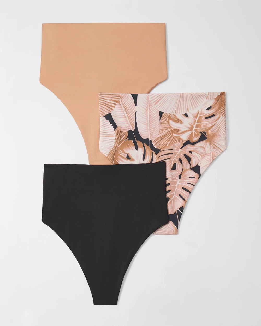 Soma / High-Waist Thong Panty 3 Pack PANDAWA PALMS MULTI-PACK