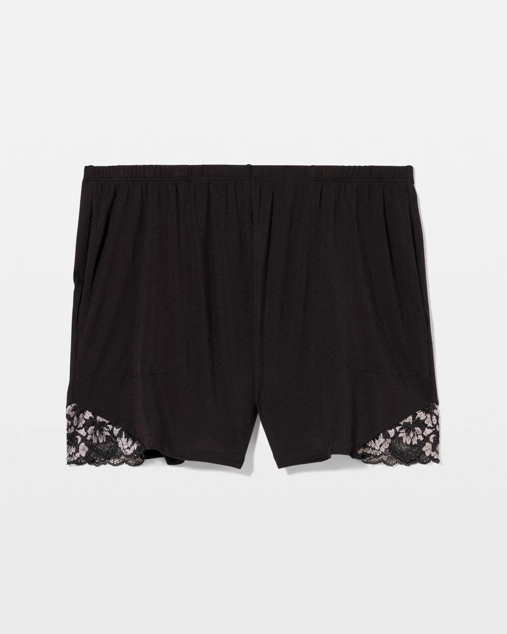 Soma / Lace Trim Shorts BLACK