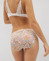 Soma / Edge Bikini Panty with Lace VINE PAISLEY CHAMPAGNE M