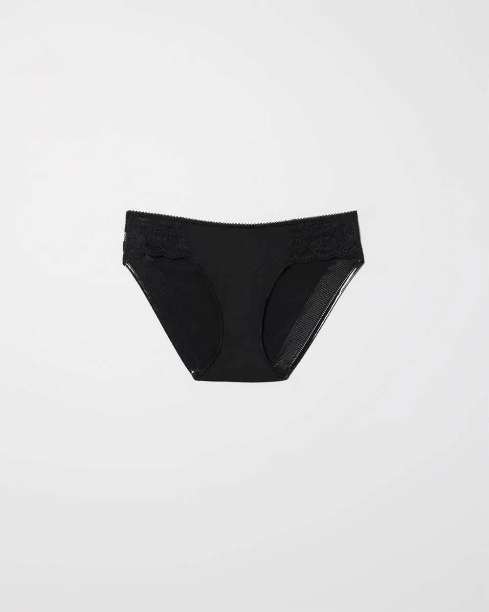 Soma / Bikini Panty with Lace BLACK