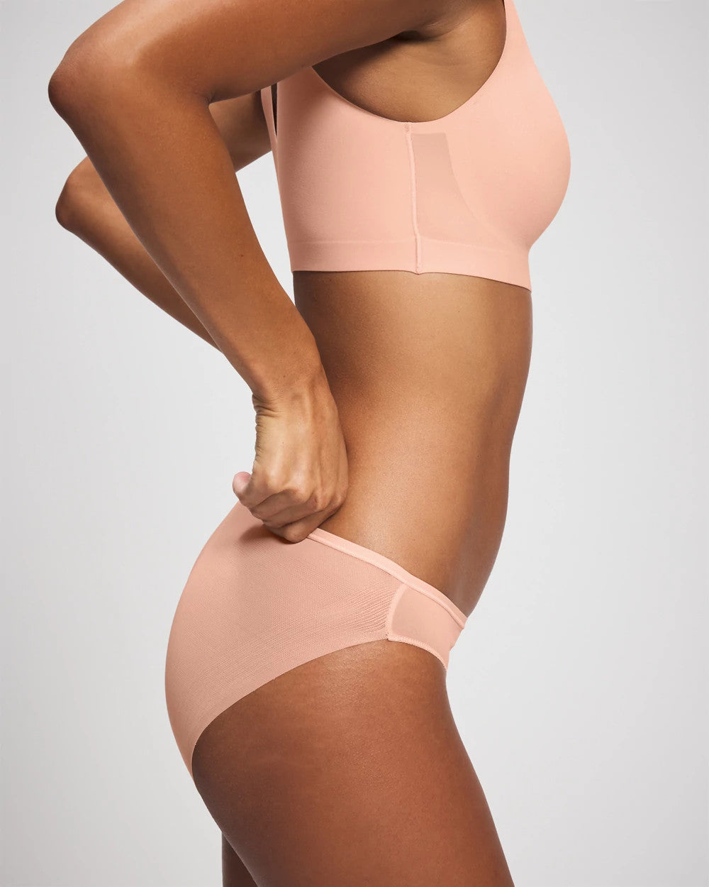 Soma / Mesh Back Bikini Panty PEACH PARFAIT