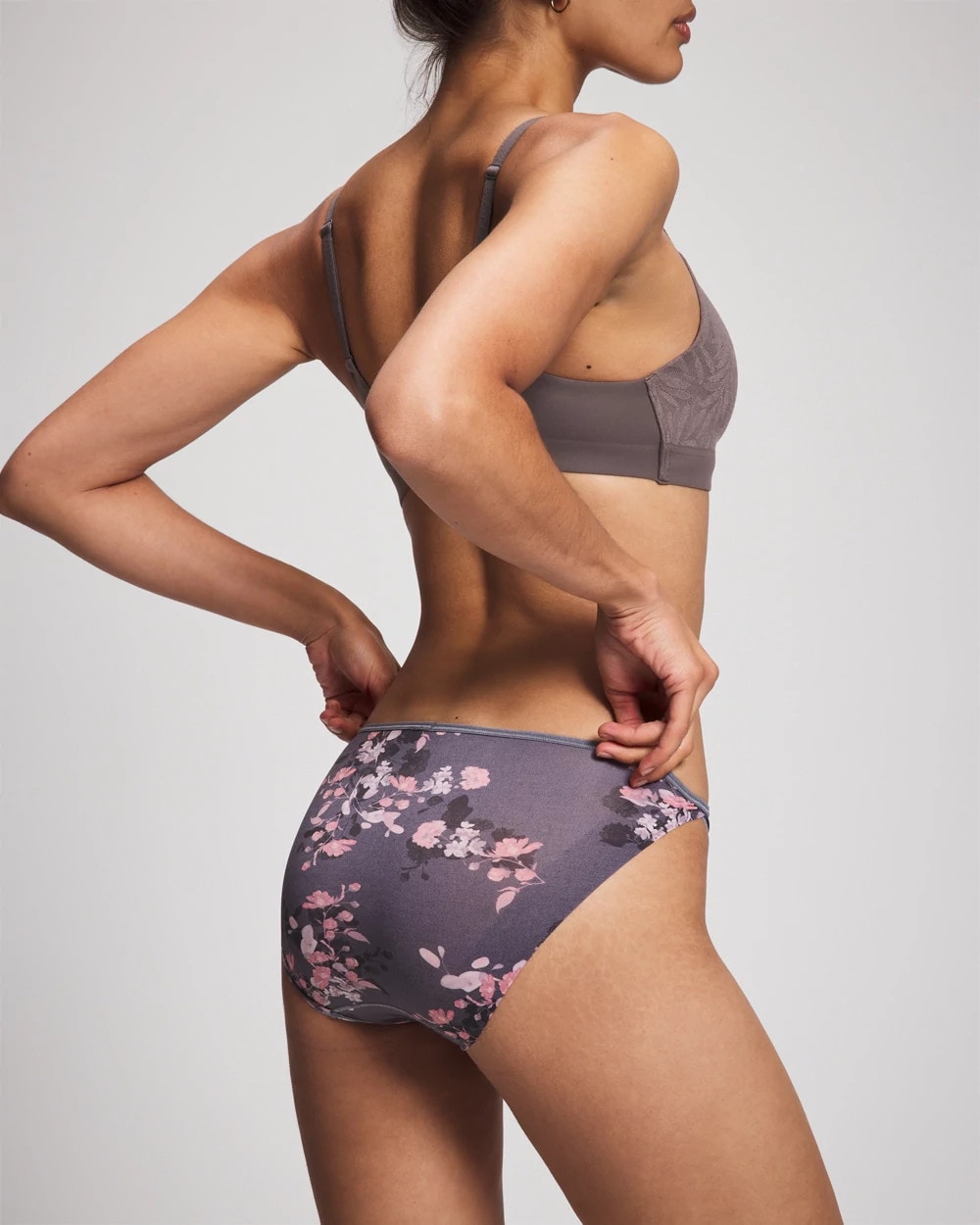 Soma / Edge Bikini Panty FLORAL DREAMS MINI GRAY