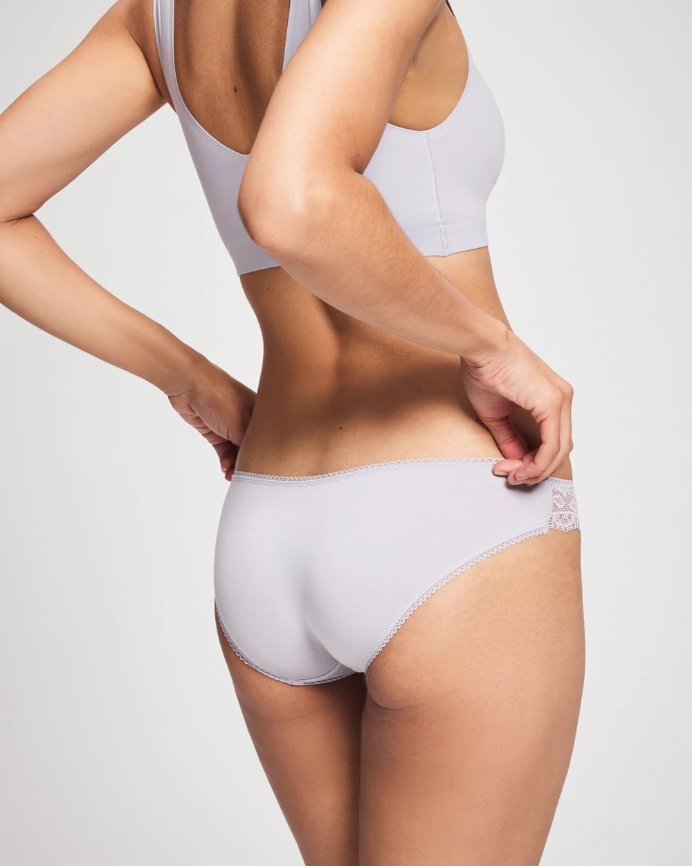 Soma / Bikini Panty with Lace BLUE OPAL