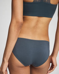 Soma / Bikini Panty with Lace PETROL
