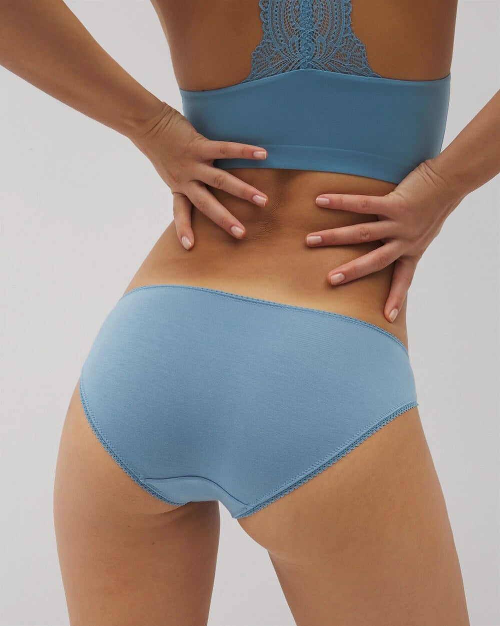 Soma / Bikini Panty with Lace BLUE HEAVEN