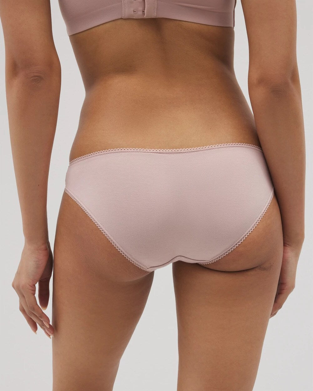 Soma / Bikini Panty with Lace ADOBE ROSE