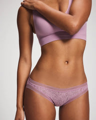 Soma / Soma Bikini Panty with Stretch Lace LILAC WINE