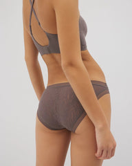 Soma / Soma Bikini Panty with Stretch Lace GRAY ABYSS