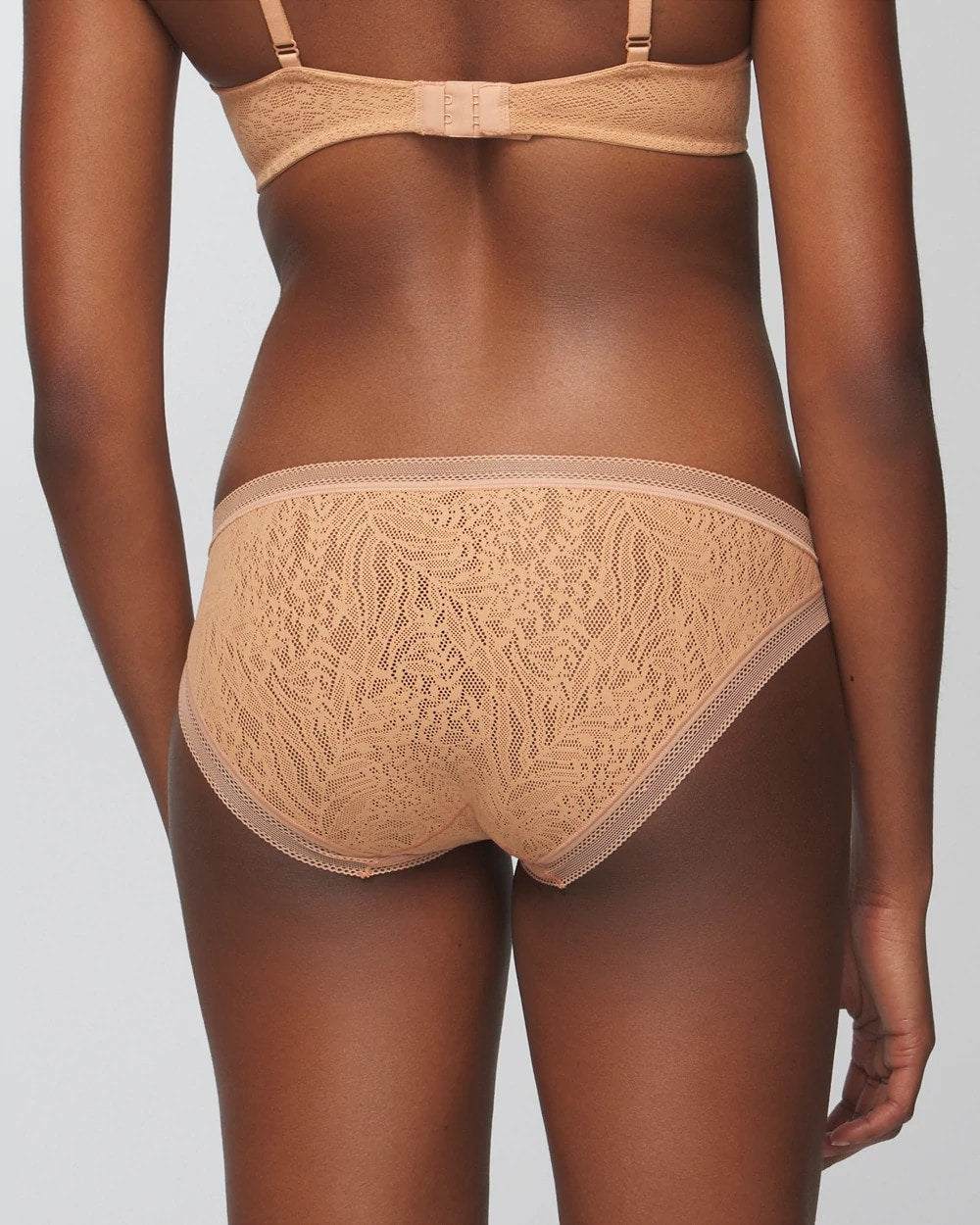 Soma / Soma Bikini Panty with Stretch Lace CREME BRULEE