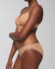Soma / Soma Bikini Panty with Stretch Lace CREME BRULEE