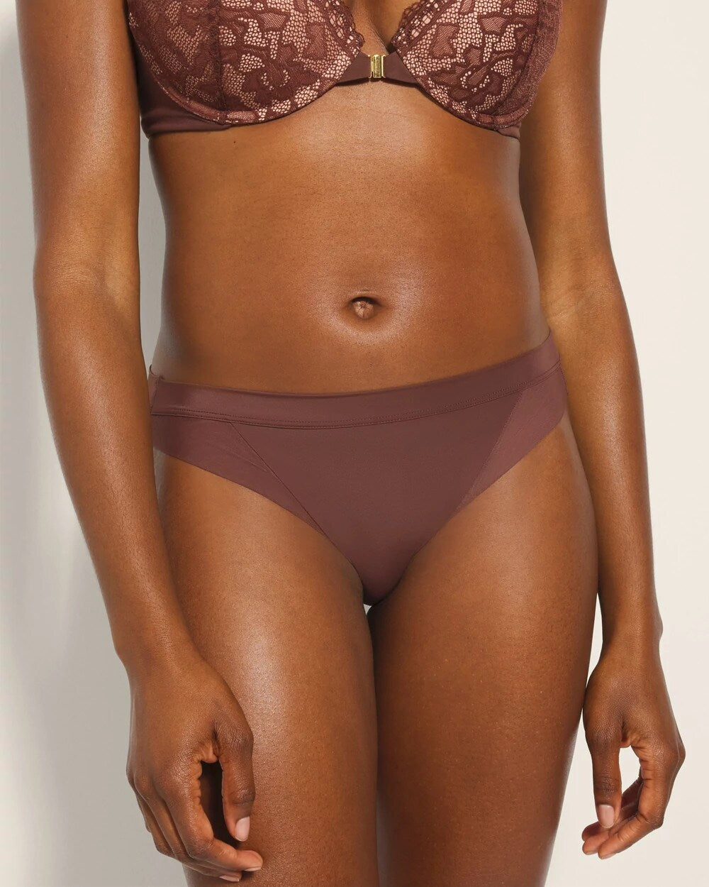 Soma / Mesh Bikini Panty MOCHA