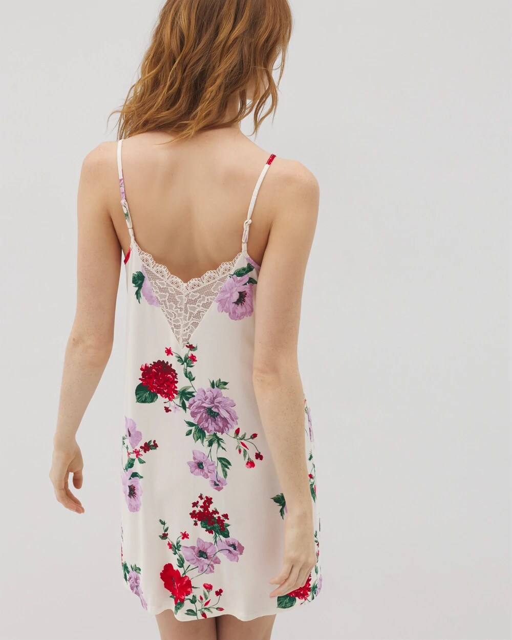 Soma / Lace Trim Chemise RHAPSODY FLORAL SUGAR