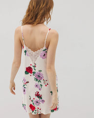 Soma / Lace Trim Chemise RHAPSODY FLORAL SUGAR