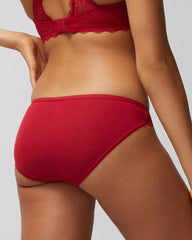 Soma / Bikini Panty with Enchanting Lace PAINT THE TOWN RED
