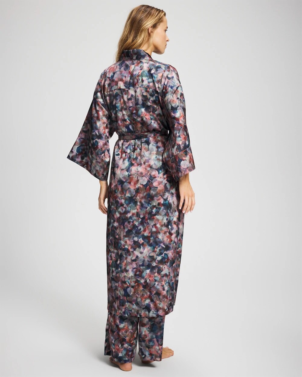 Soma / Long Robe PETAL MOSAIC PETROL