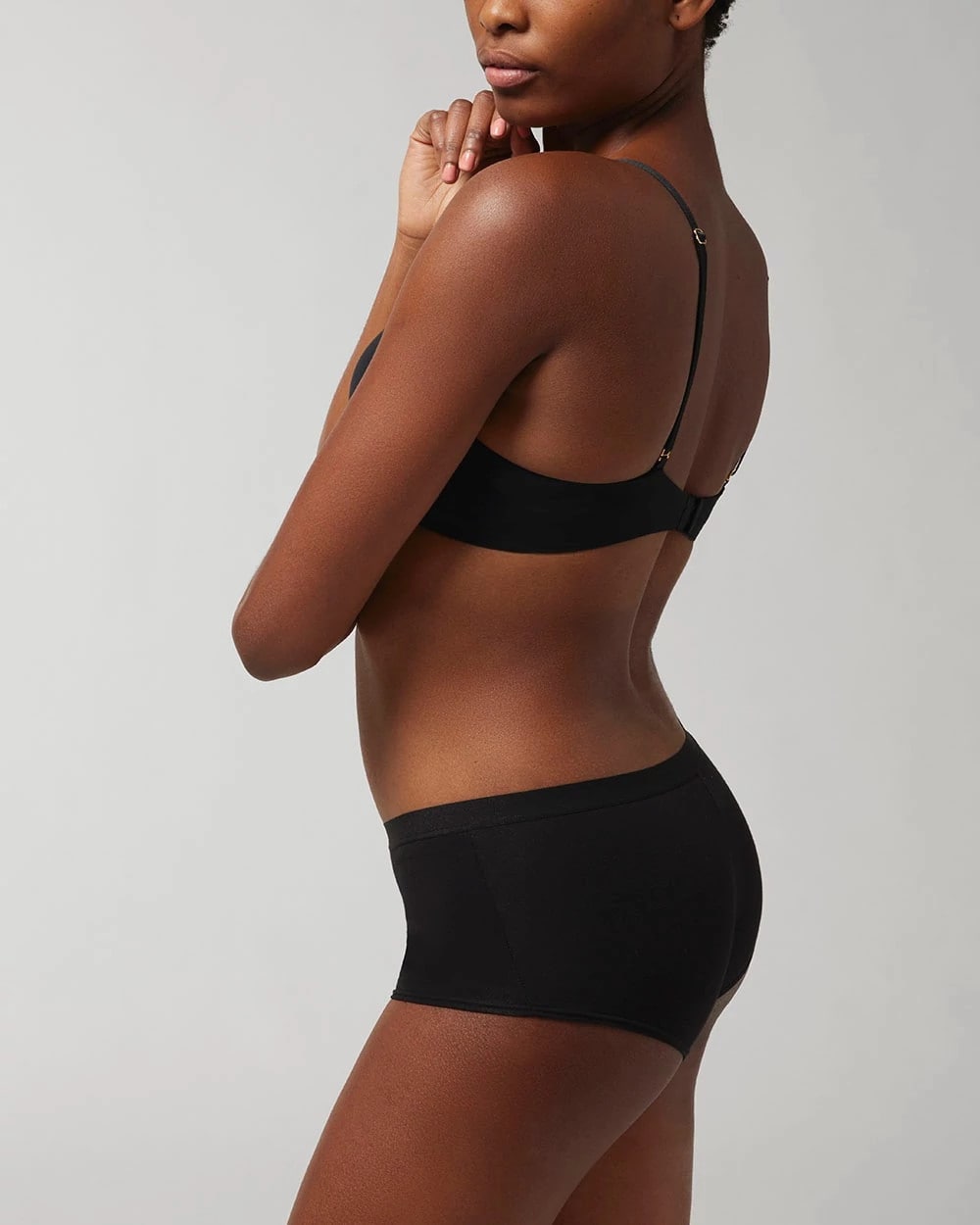 Soma / Cotton Boyshort Panty BLACK