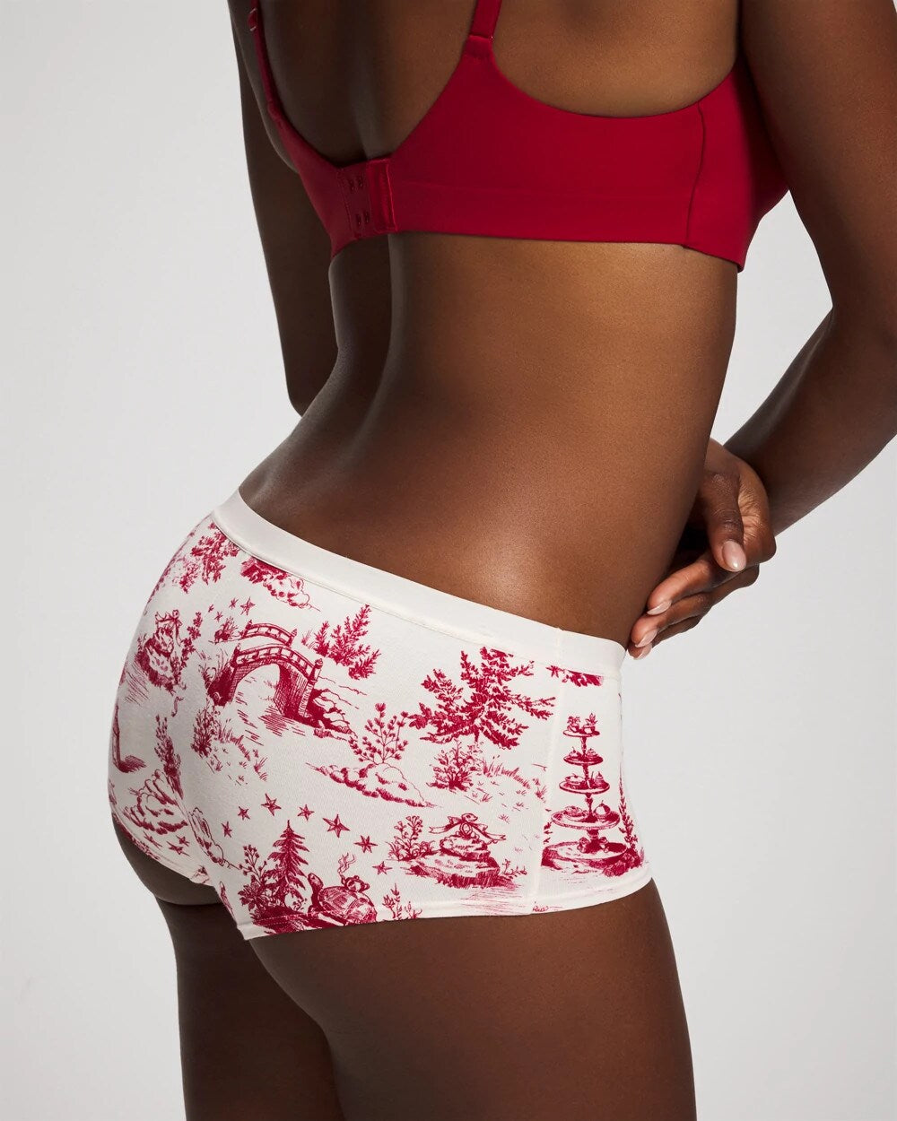 Soma / Cotton Boyshort Panty ENCHANTED TOILE CHAMPAGNE