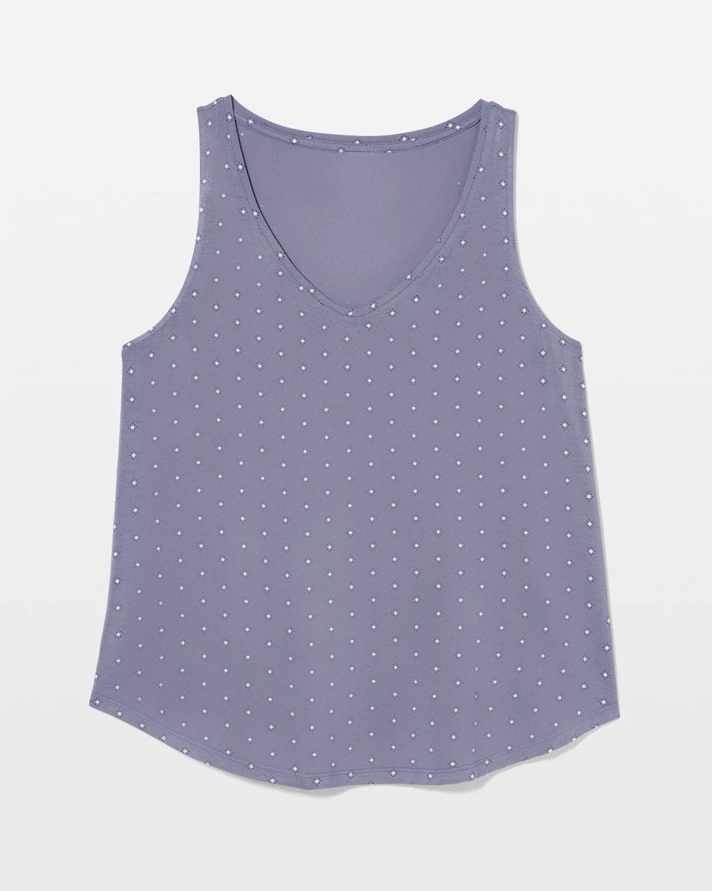 Soma / Printed V-Neck Pajama Tank ON THE DOT EARL GRAY