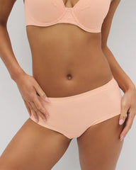 Soma / Seamless Rib Boyshort Panty PEACH PARFAIT