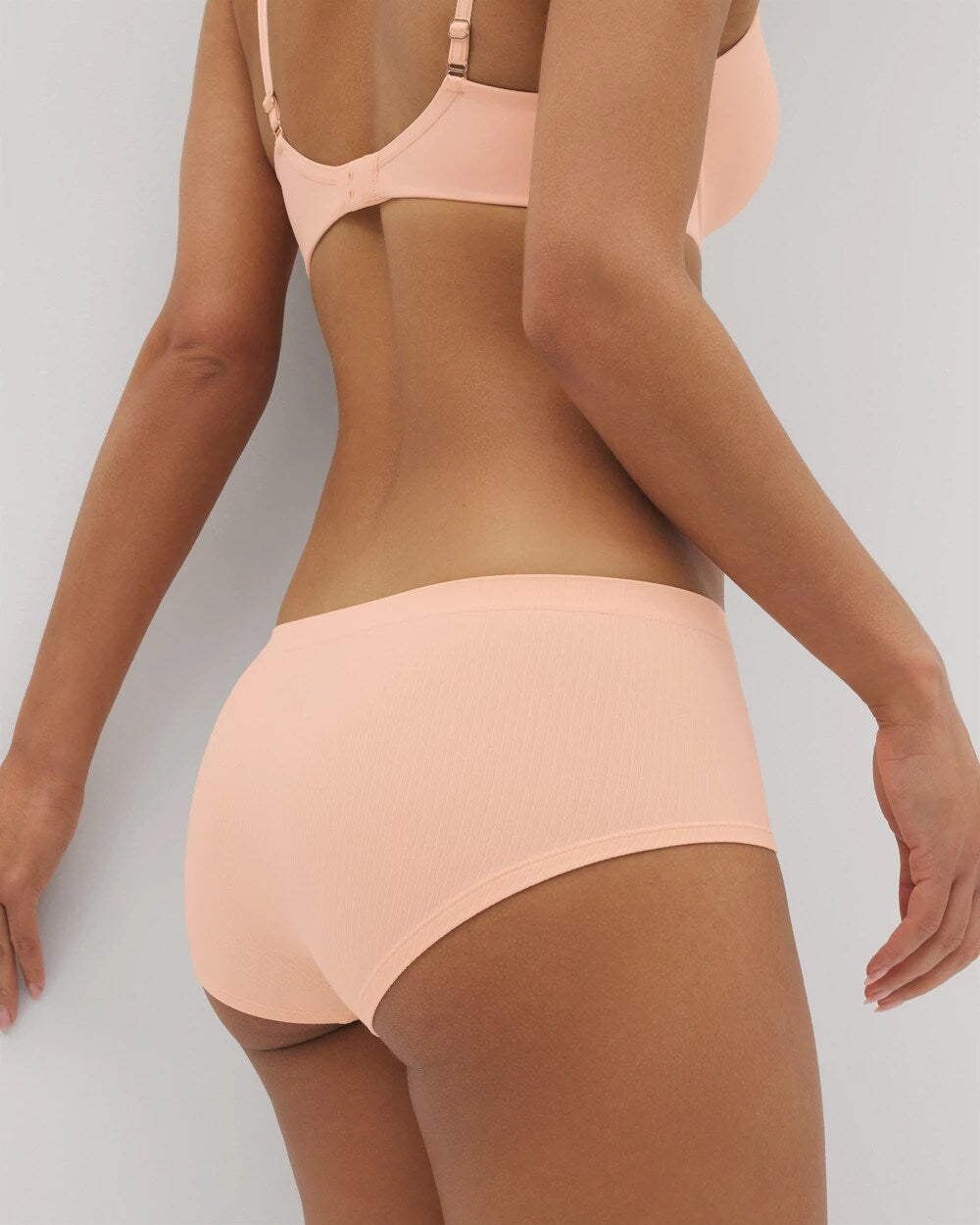 Soma / Seamless Rib Boyshort Panty PEACH PARFAIT