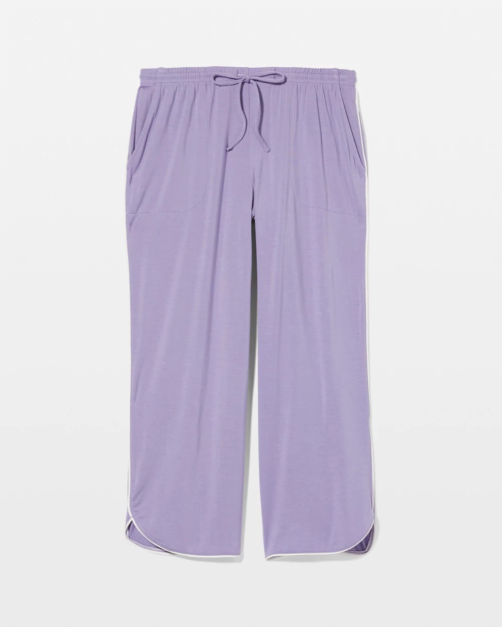 Soma / Solid Piped Crop Pajama Pant JACARANDA