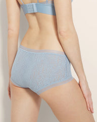 Soma / Soma Boyshort Panty with Stretch Lace DUSTY BLUE