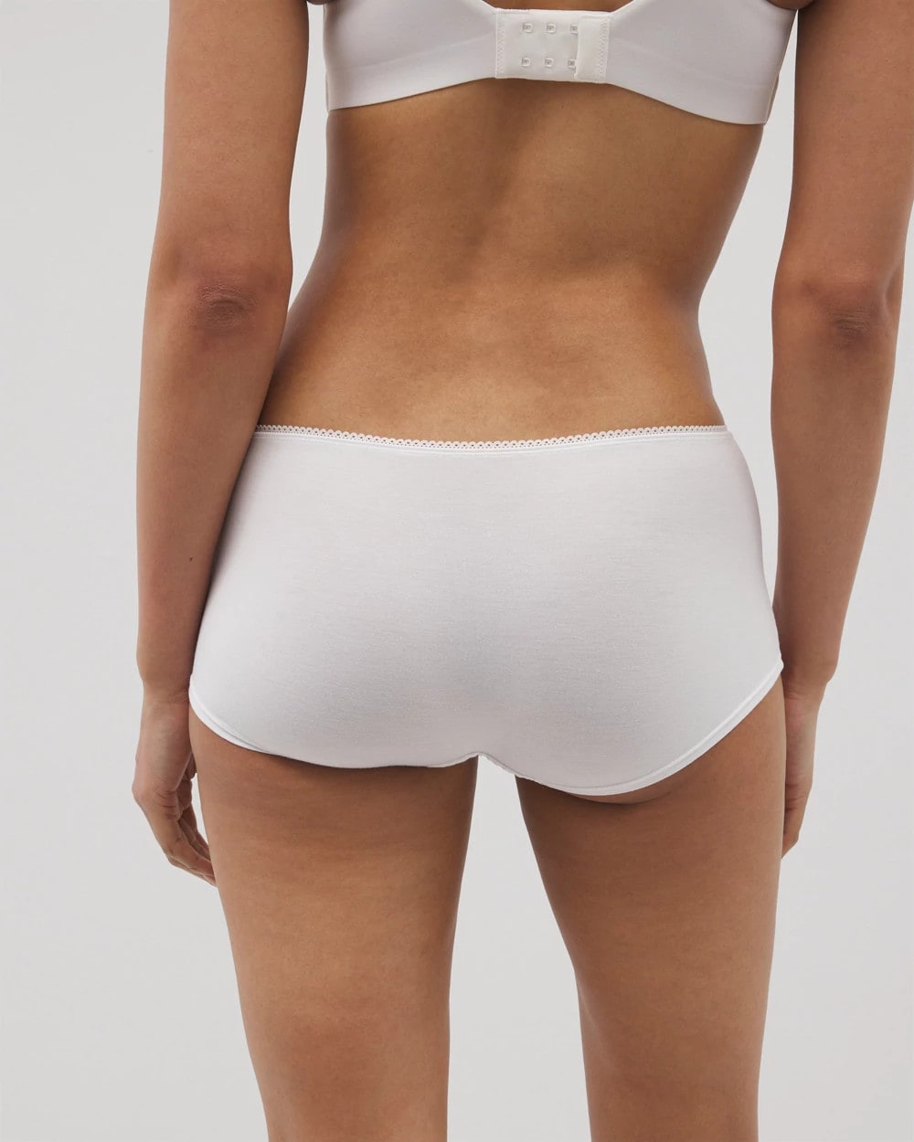 Soma / Lace Boyshort Panty OPTIC WHITE