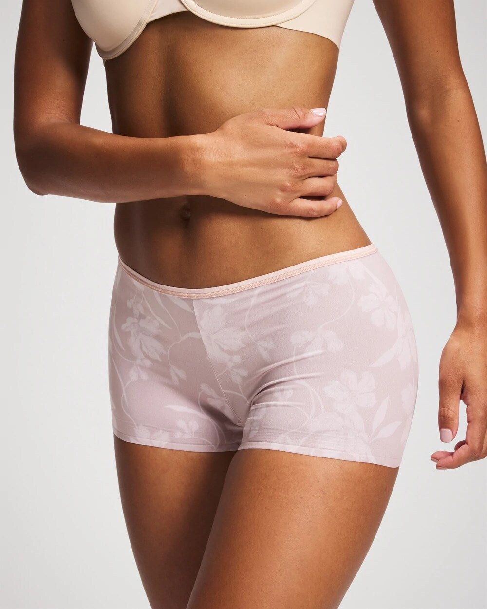 Soma / Edge Boyshort Panty REFLECTION BLOOMS M PINK