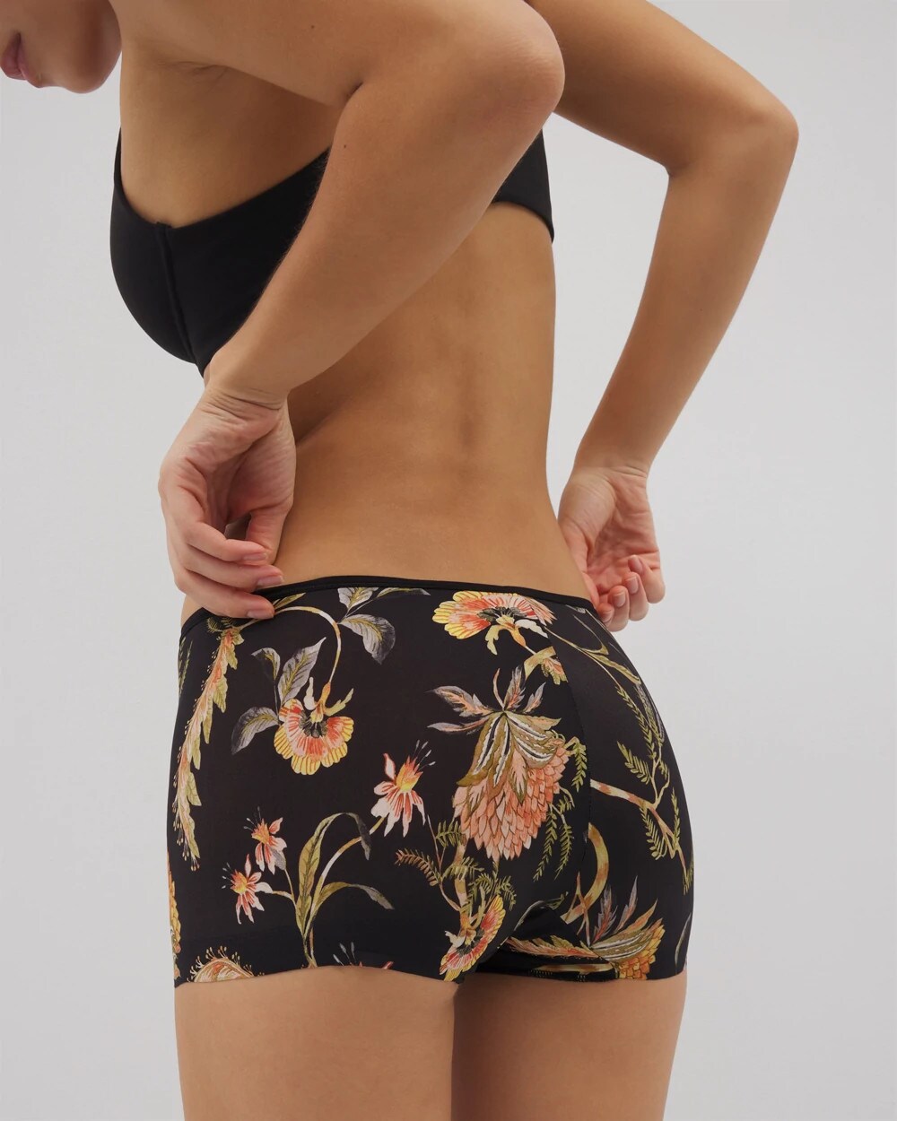 Soma / Edge Boyshort Panty JAIPUR FLORAL BLACK
