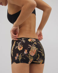 Soma / Edge Boyshort Panty JAIPUR FLORAL BLACK