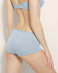 Soma / Boyshort Panty with Enchanting Lace DUSTY BLUE