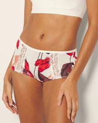 Soma / Boyshort Panty with Enchanting Lace TROPIC LIKE ITS HOT M WS