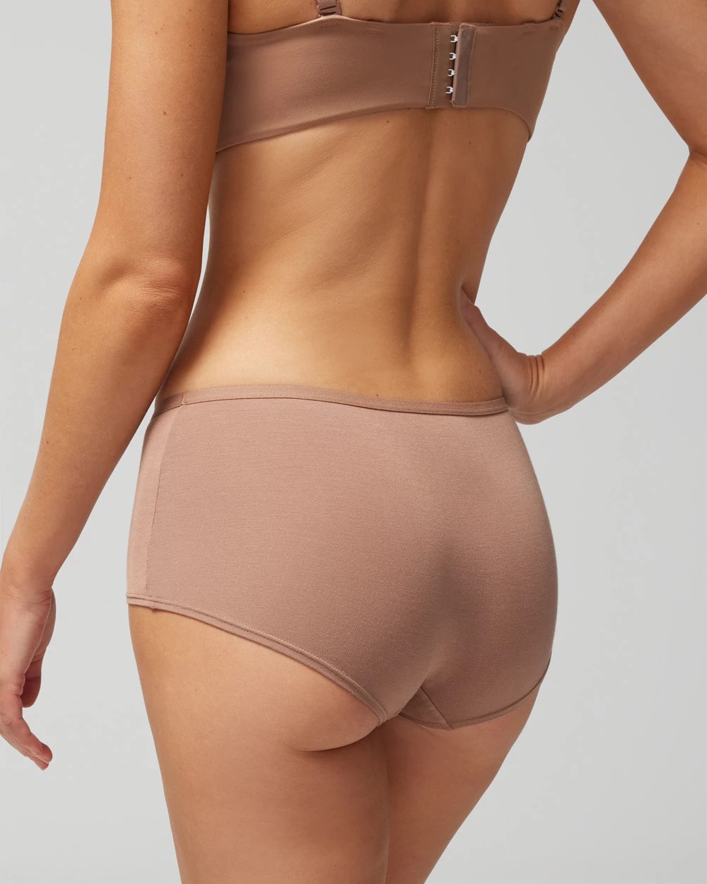 Soma / Boyshort Panty with Enchanting Lace WARM SIENNA