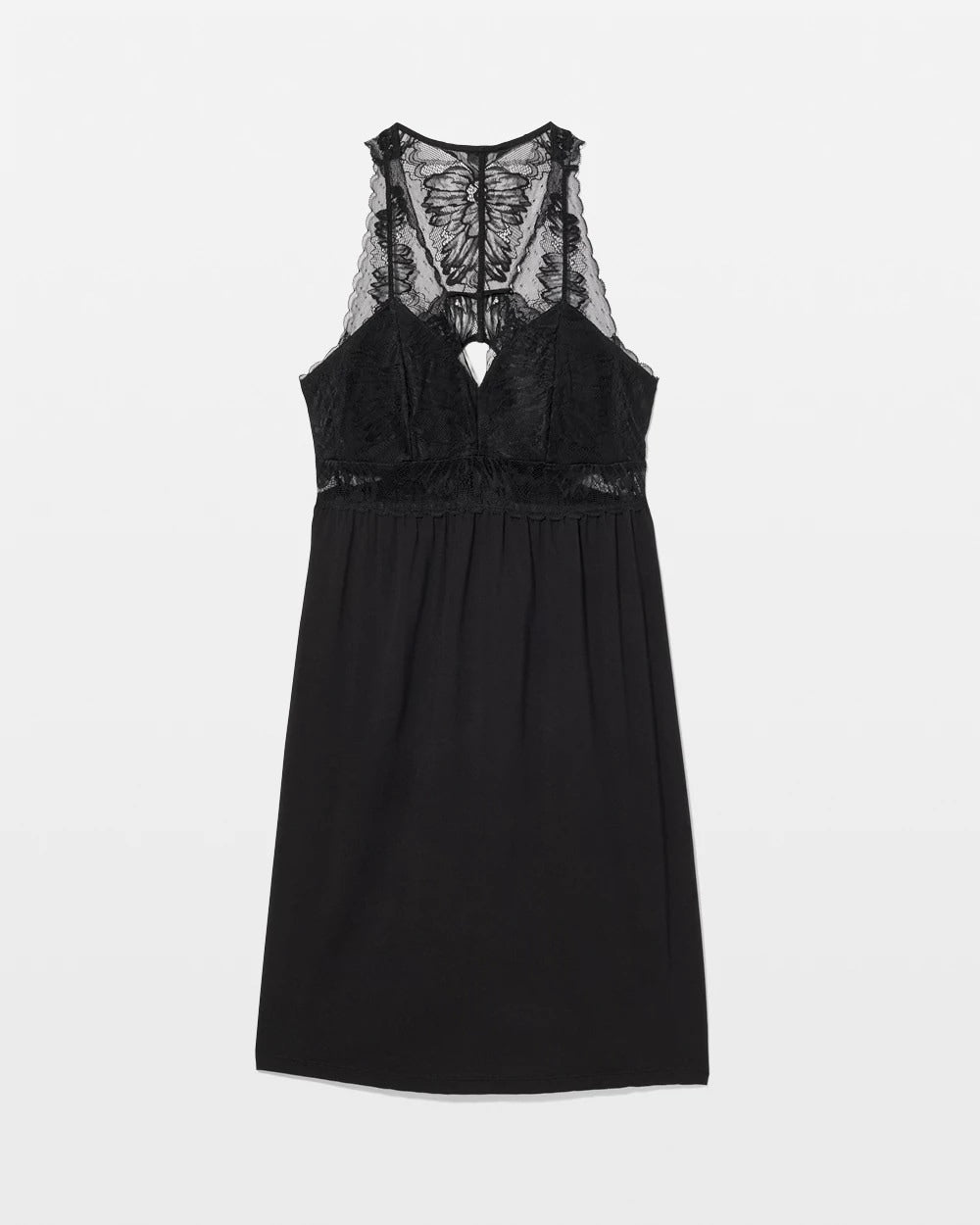 Soma / Soft Support Lace Chemise BLACK