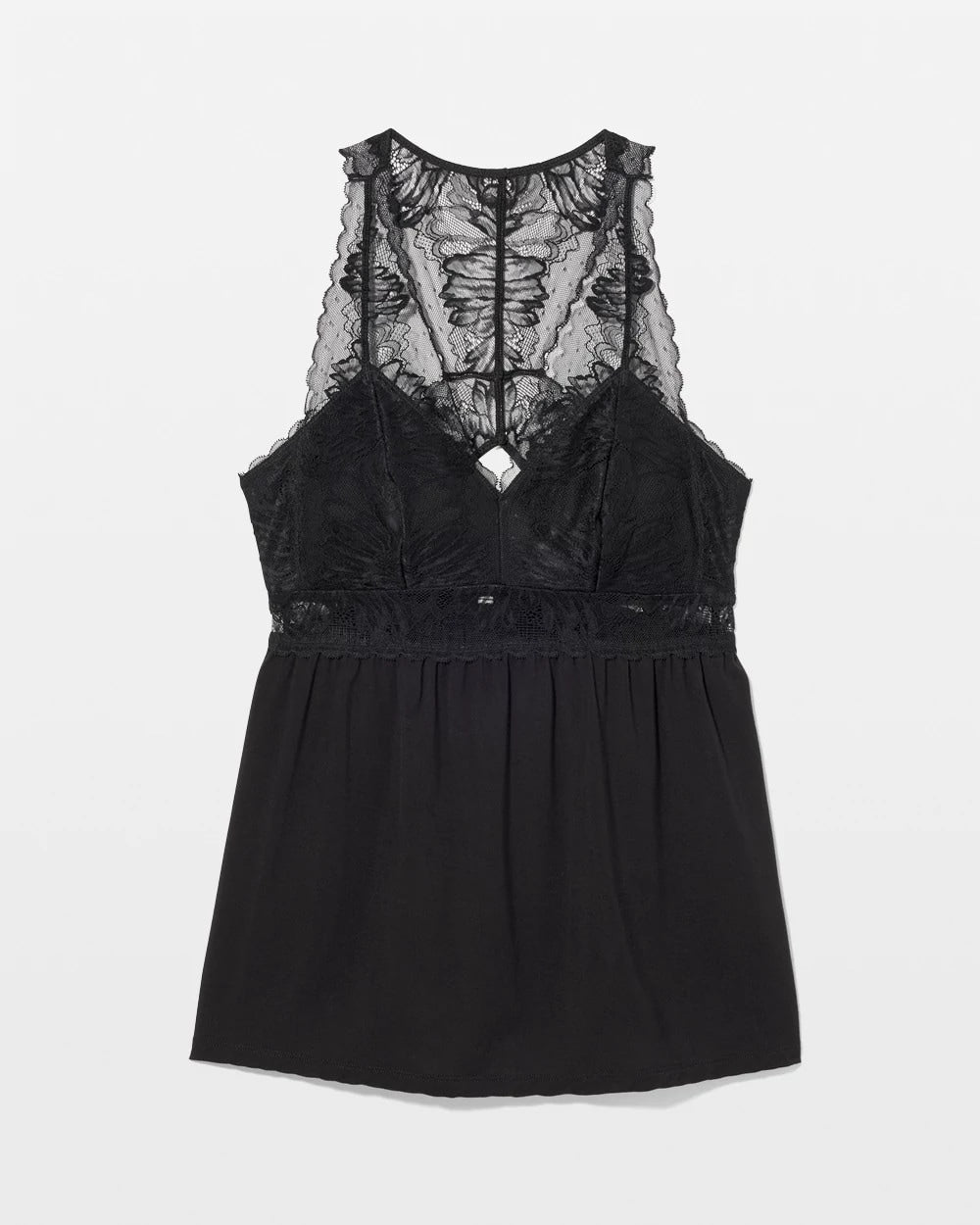 Soma / Soft Support Lace Pajama Cami BLACK