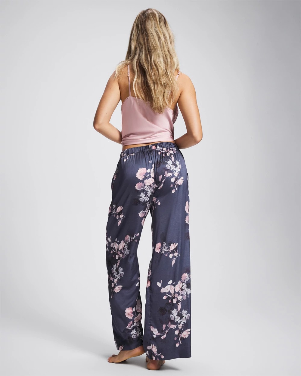 Soma / Piped Pajama Pant FLORAL DREAMS GRAY
