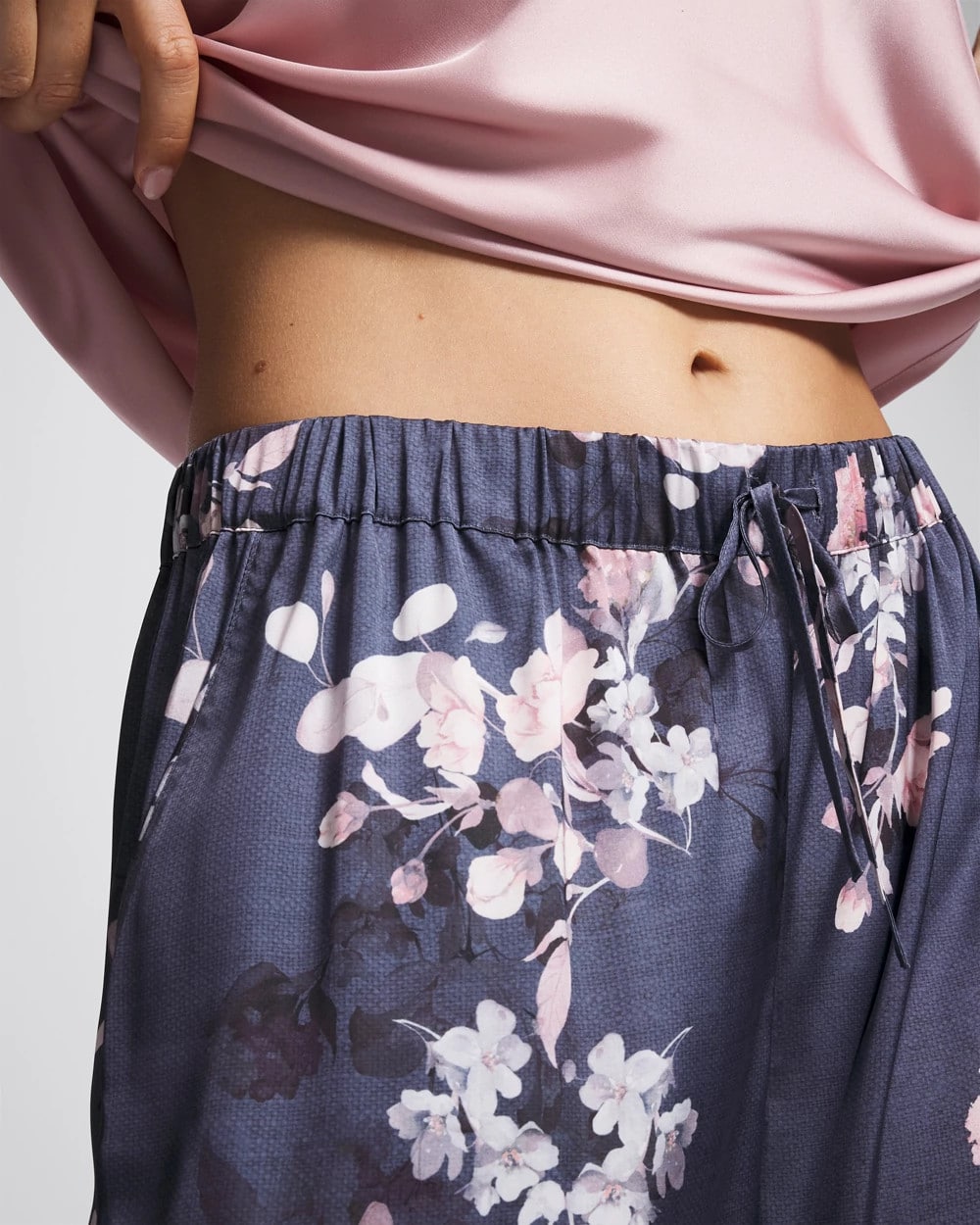 Soma / Piped Pajama Pant FLORAL DREAMS GRAY