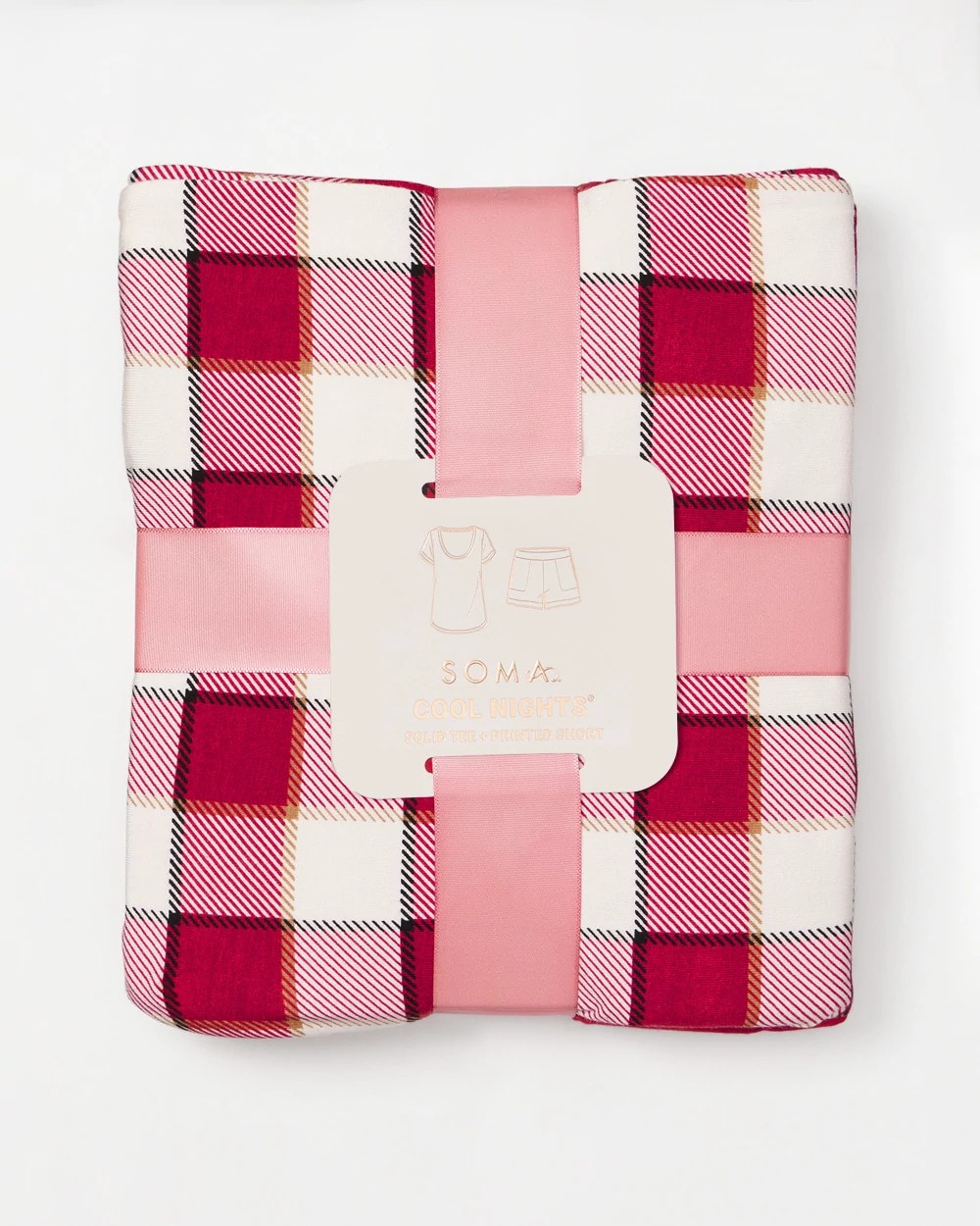 Soma / Packaged Short-Sleeve Short Pajama Set DREAMSCAPE PLAID CHAMP