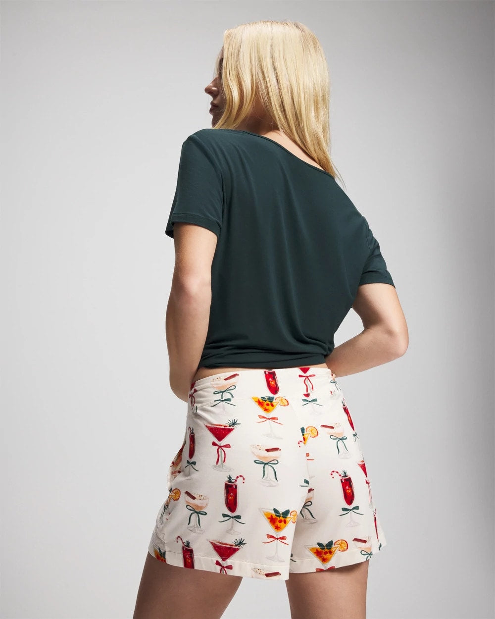 Soma / Packaged Short-Sleeve Short Pajama Set MERRY MIXES CHAMP