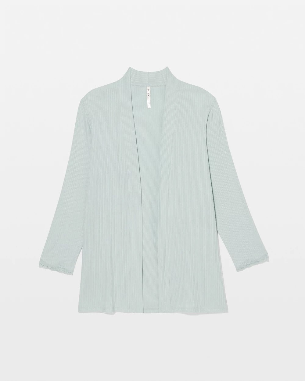 Soma / Pointelle Pajama Cardi GREEN MIST