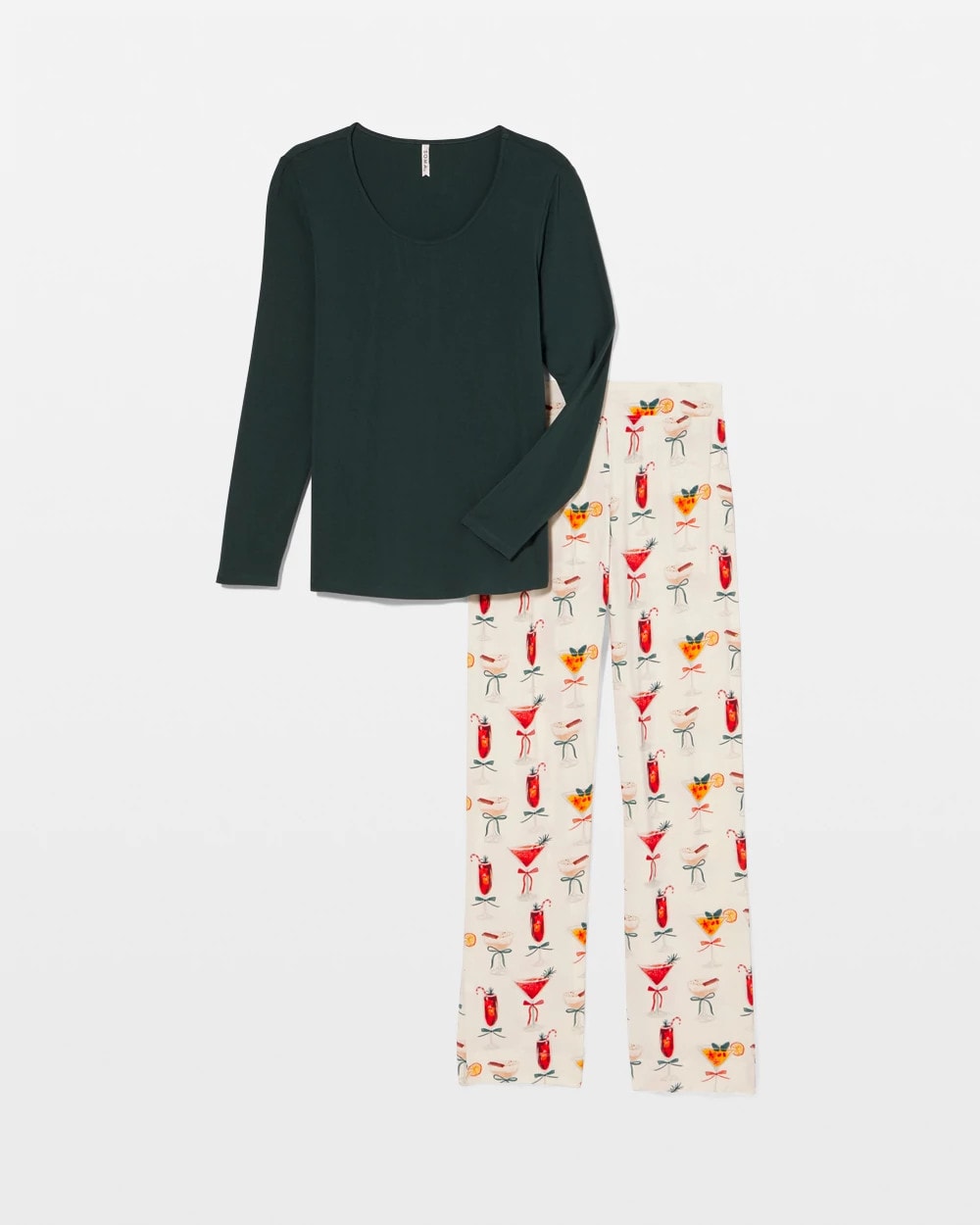 Soma / Packaged Long-Sleeve Pant Pajama Set MERRY MIXES CHAMP