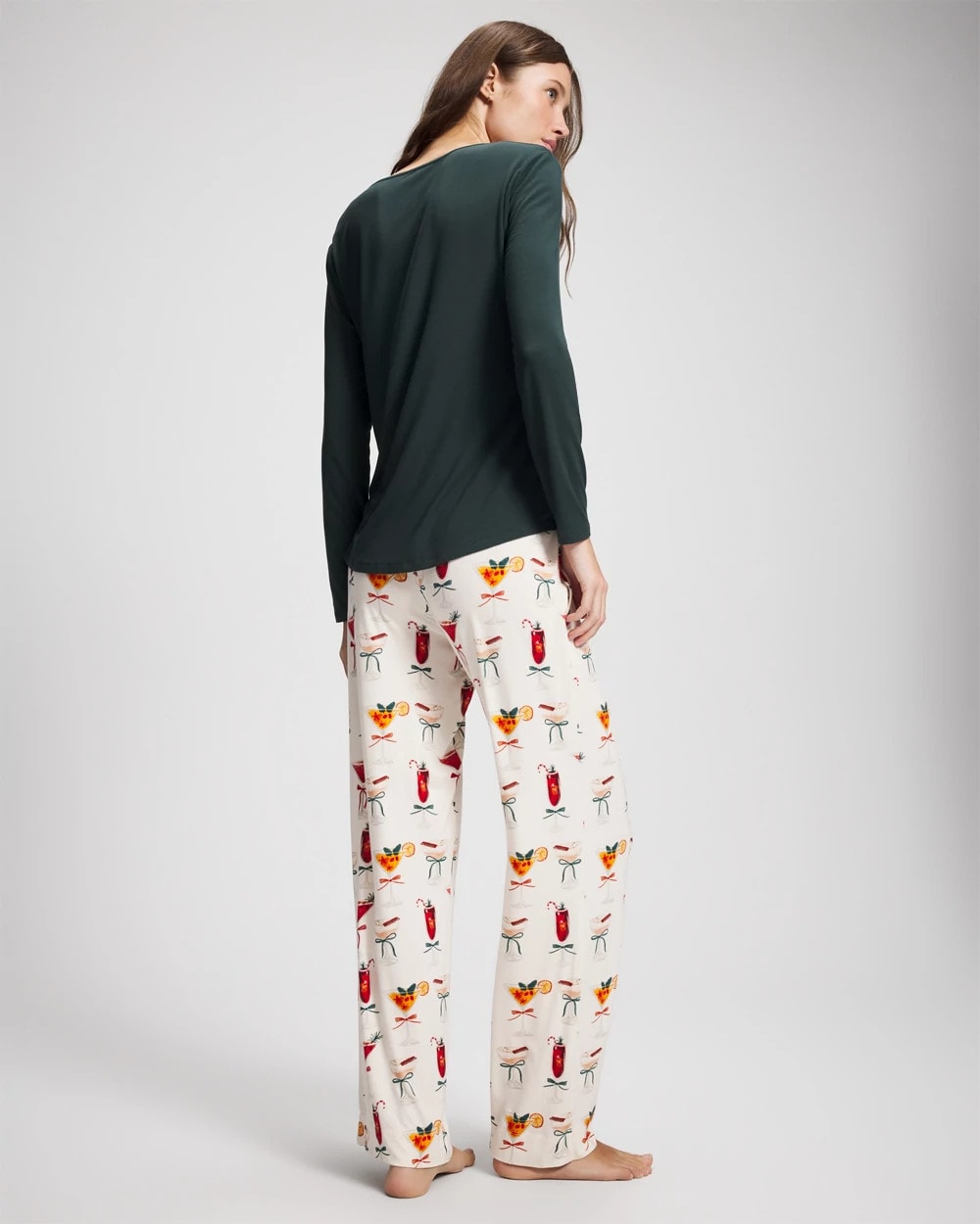 Soma / Packaged Long-Sleeve Pant Pajama Set MERRY MIXES CHAMP