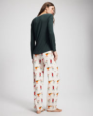 Soma / Packaged Long-Sleeve Pant Pajama Set MERRY MIXES CHAMP
