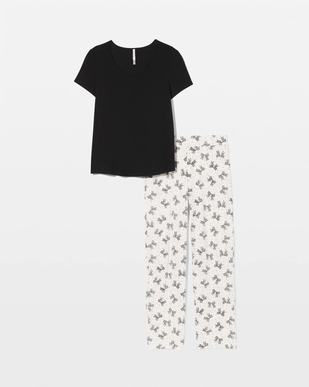 Soma / Packaged Short-Sleeve Pant Pajama Set THATS A WRAP CHAMP MICRO