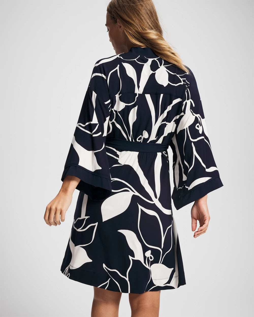 Soma / Short Robe NOUVEAU FLORA NAVY