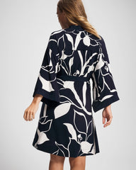 Soma / Short Robe NOUVEAU FLORA NAVY