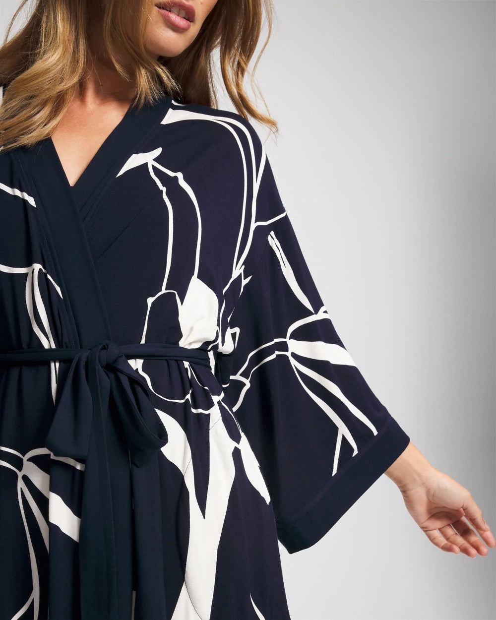 Soma / Short Robe NOUVEAU FLORA NAVY